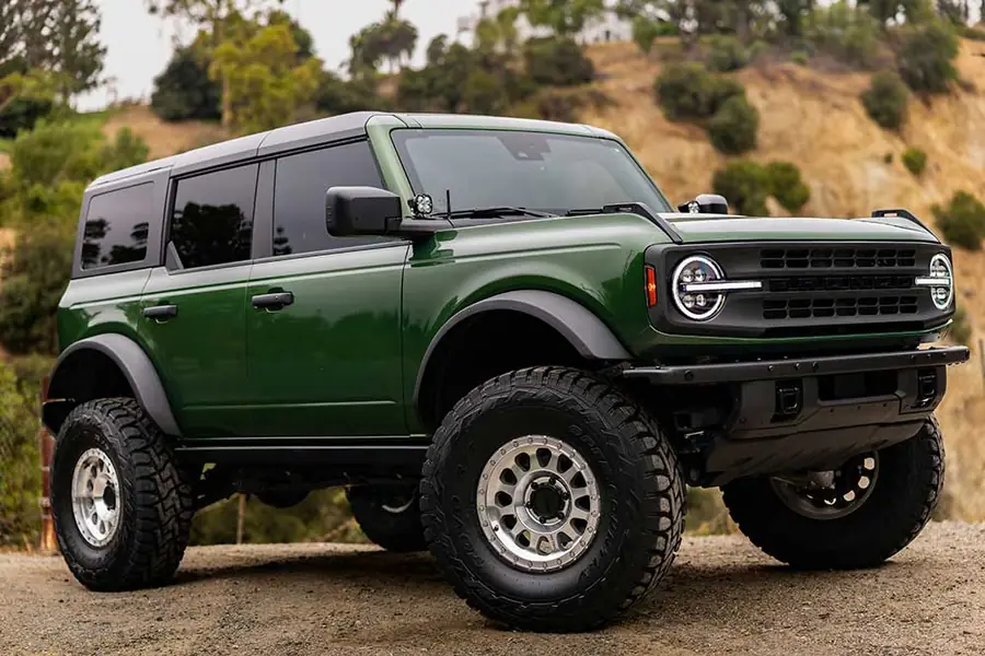 Ford Bronco on a dirt road
